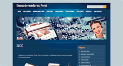 Desktop Screenshot of encuadernadorasperu.com